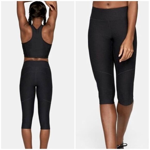 Outdoor Voices 3/4 Crop Compression Leggings in Black - M | Medium - Picture 2 of 10